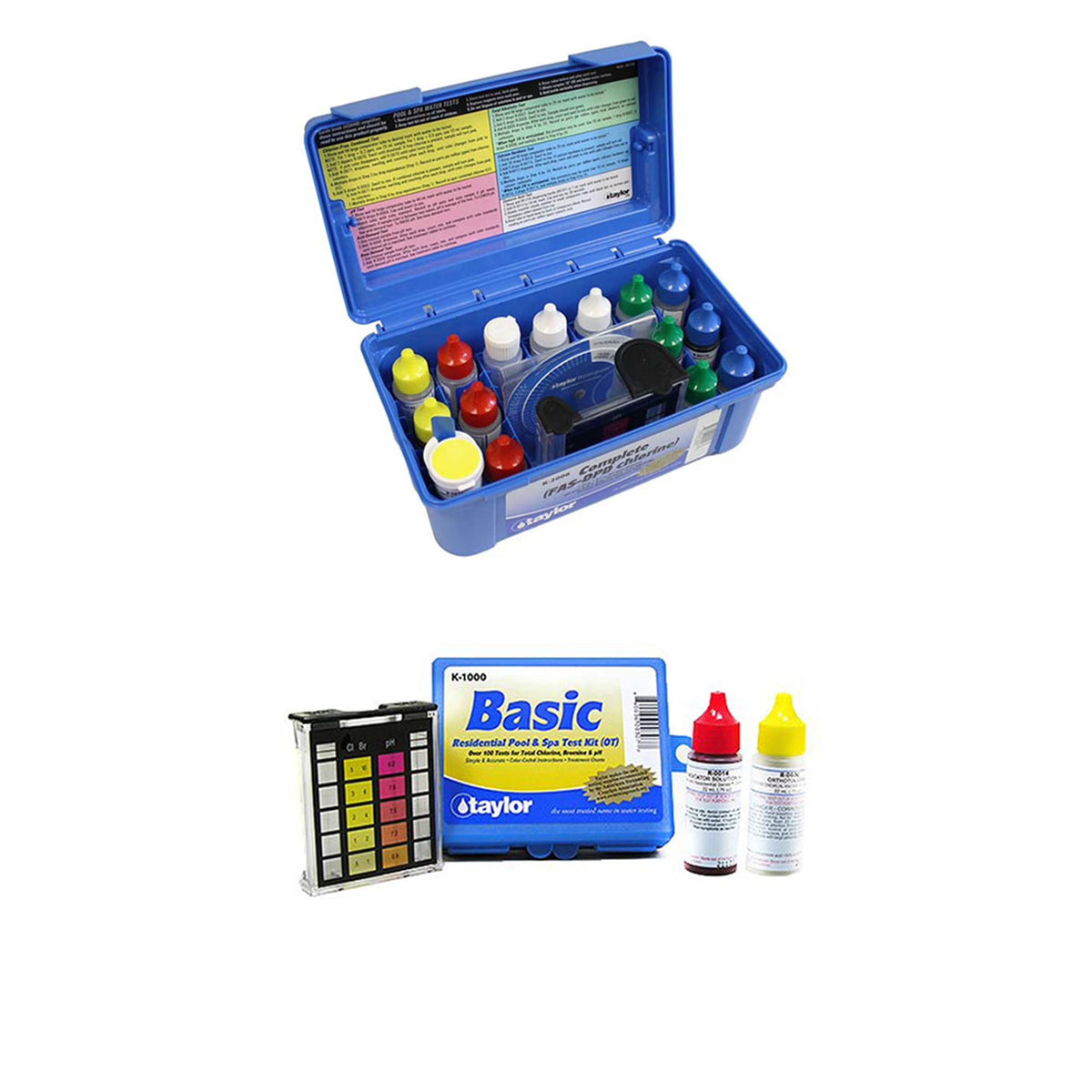 Taylor Complete Pool Chlorine Test Kit With Additional Basic Kit - K2006