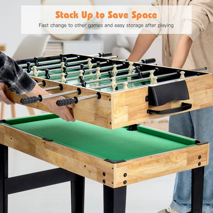10-Function Multi-Game Table, Green - 105.4L x 61W x 80H Centimetres