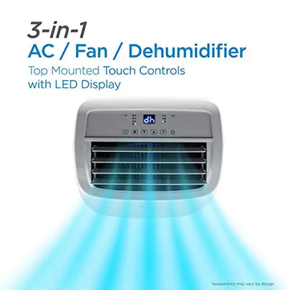 BLACK+DECKER Portable Air Conditioner 8,000 BTU, Up To 350 Sq. Ft. With Remote Control