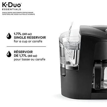 Keurig K-Duo Essentials Coffee Maker, Single Serve And 12-Cup Carafe, Black - 5000204976