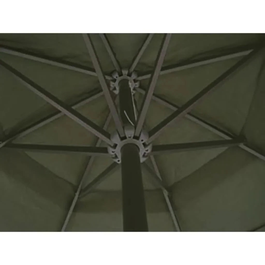 vidaXL Garden Parasol, Azure Blue Polyester With PA Coating, 196.9in x 118.1in