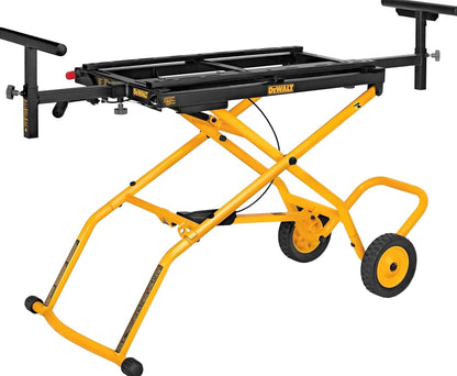 DEWALT Rolling Miter Saw Stand With Wheels, Yellow - DWX726