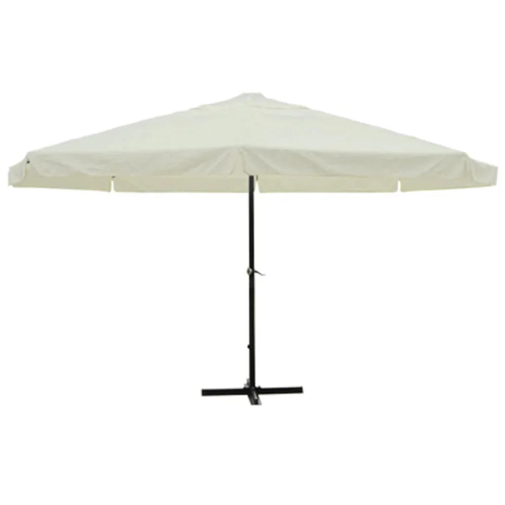vidaXL Garden Parasol, Azure Blue Polyester With PA Coating, 196.9in x 118.1in