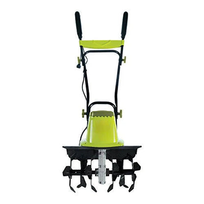 16-Inch 12-Amp Electric Tiller And Cultivator - Green