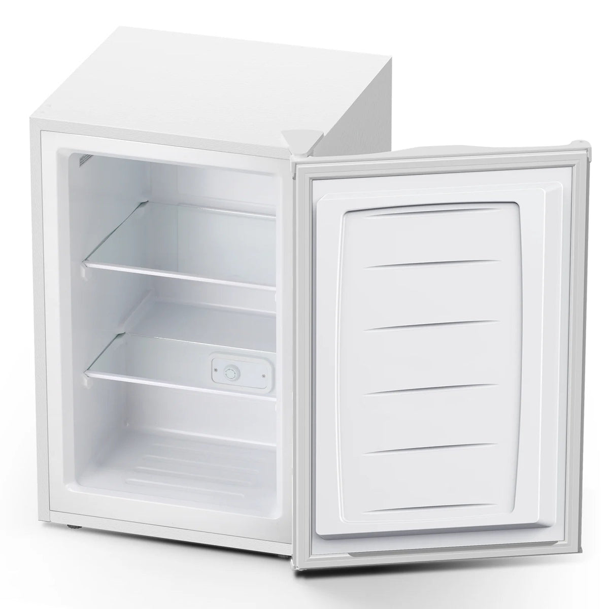 KNDKO 3.2Cu.ft Upright Freezer With Removable Shelves And Adjustable Thermostat - Silver