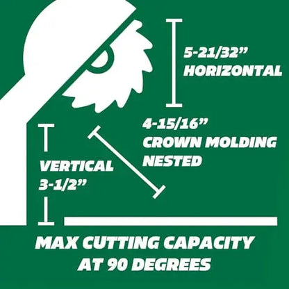 Metabo HPT 10 Inch Compound Miter Saw With Large Table, 15 Amp Motor