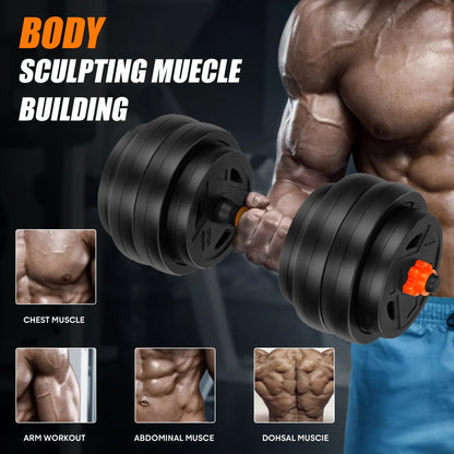 ARVAKOR 66 LBS Adjustable Weight Dumbbell Set, 4 In 1 Home Gym Equipment