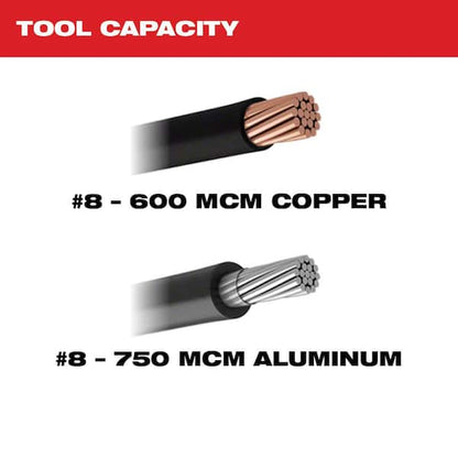 Milwaukee M12 12V Lithium-Ion Cordless 600 MCM Cable Cutter Kit With One 3.0Ah Battery, Charger And Hard Case