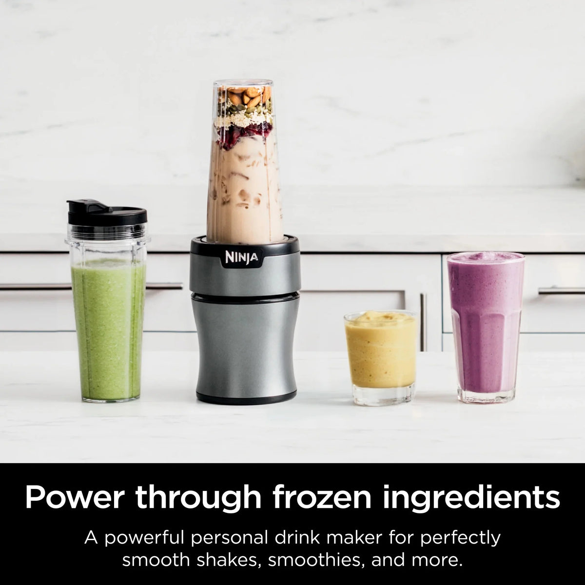 Ninja Nutri-Blender Plus 900-Peak-Watt With 3 20 oz. To-Go Cups