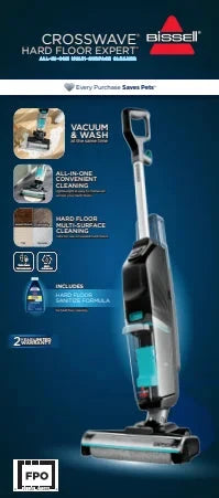 BISSELL CrossWave Hard Floor Expert Corded Wet Dry Vacuum Cleaner - 3831