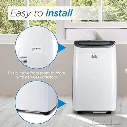 BLACK+DECKER Portable Air Conditioner 8,000 BTU, Up To 350 Sq. Ft. With Remote Control
