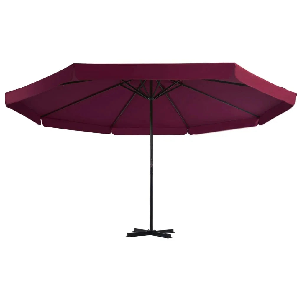 vidaXL Garden Parasol, Azure Blue Polyester With PA Coating, 196.9in x 118.1in