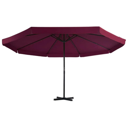 vidaXL Garden Parasol, Azure Blue Polyester With PA Coating, 196.9in x 118.1in