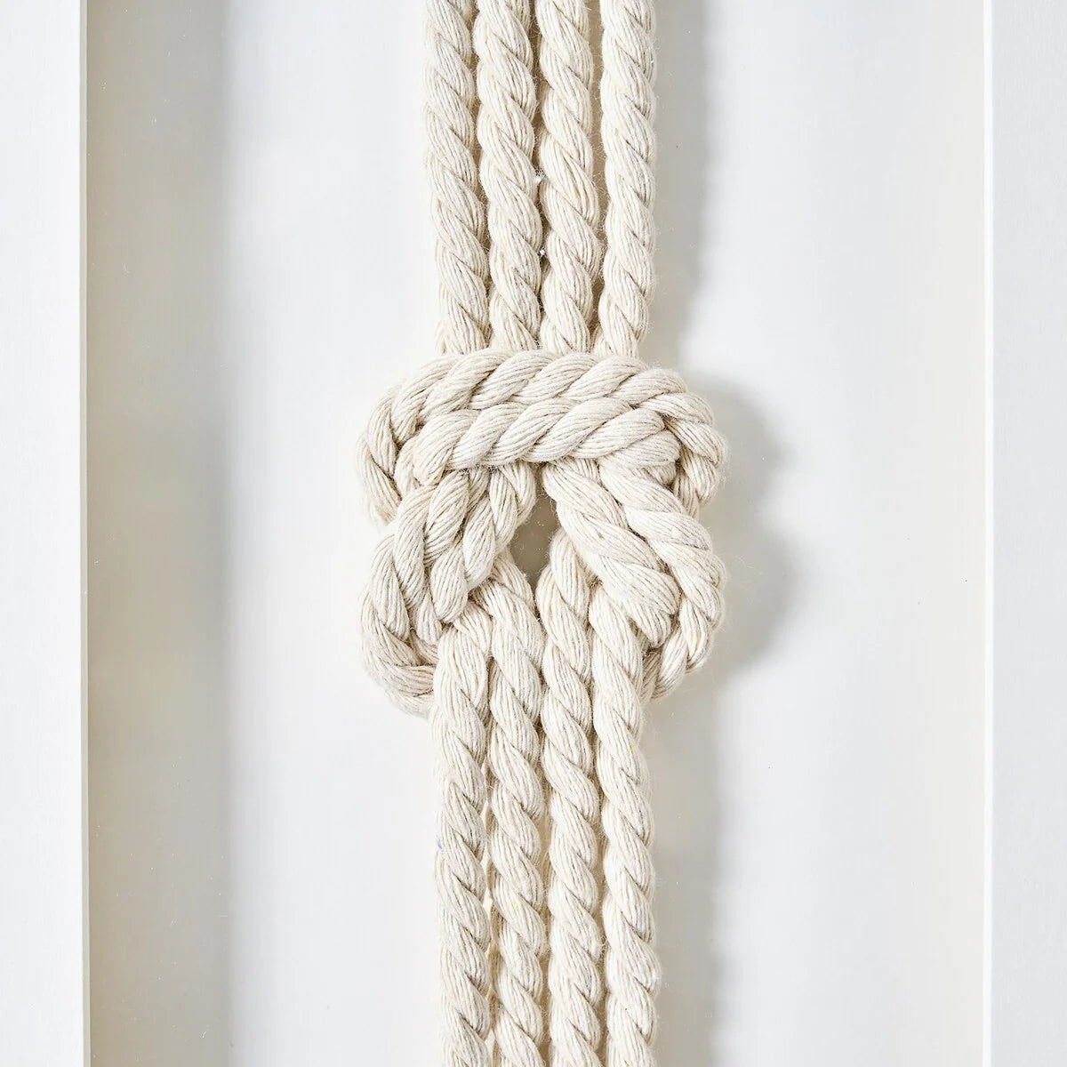 3-Piece Framed Nautical Knots Wall Decor Set, Natural Finish - 14in H x 11in L x 1.25in D