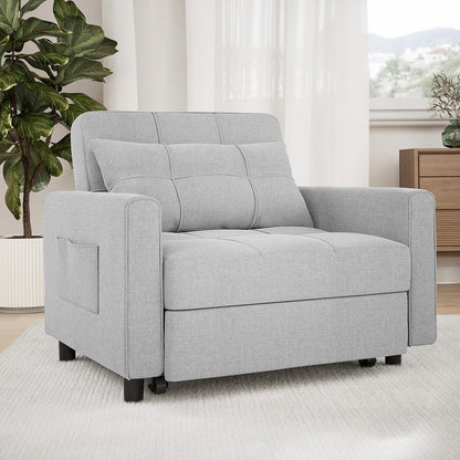 3-in-1 Adjustable Pull-Out Sleeper Sofa Bed With 330 Pounds Capacity