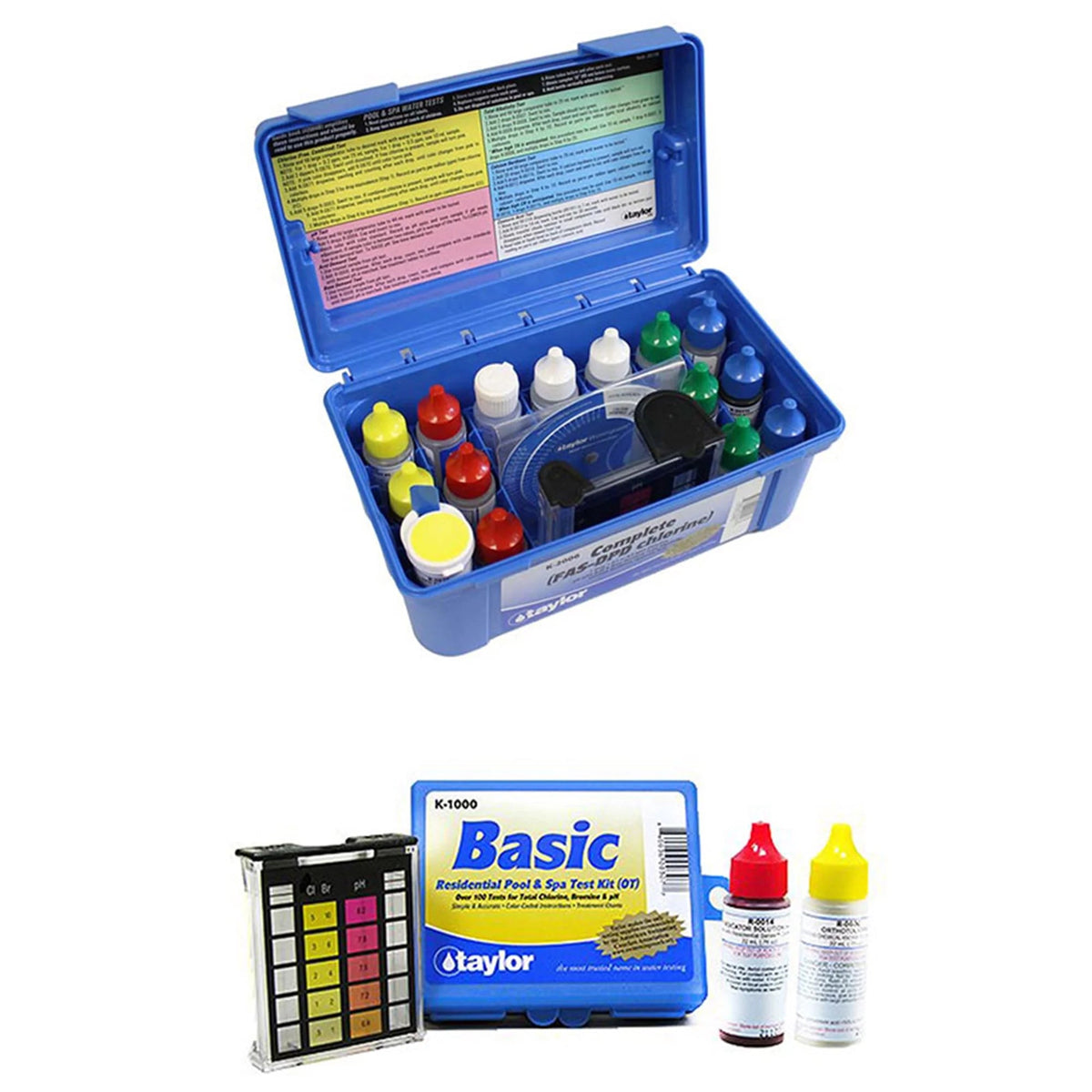 Taylor Complete Pool Chlorine Test Kit With Additional Basic Kit - K2006