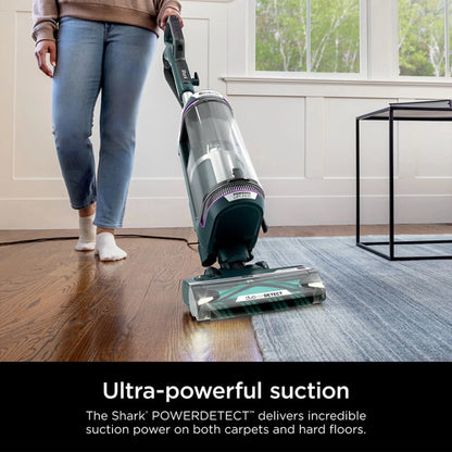 Shark POWERDETECT Upright Vacuum With DuoClean Detect, Black/Teal - AZ4000