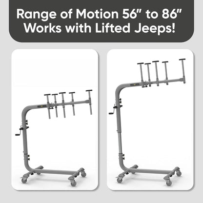 RollnJack Hardtop Remover Lift For Jeep Wrangler - One-Person System
