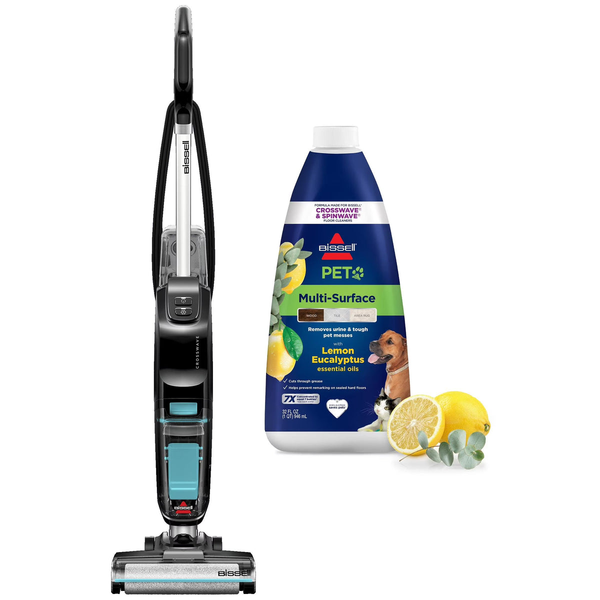 BISSELL CrossWave Hard Floor Expert Corded Wet Dry Vacuum Cleaner - 3831