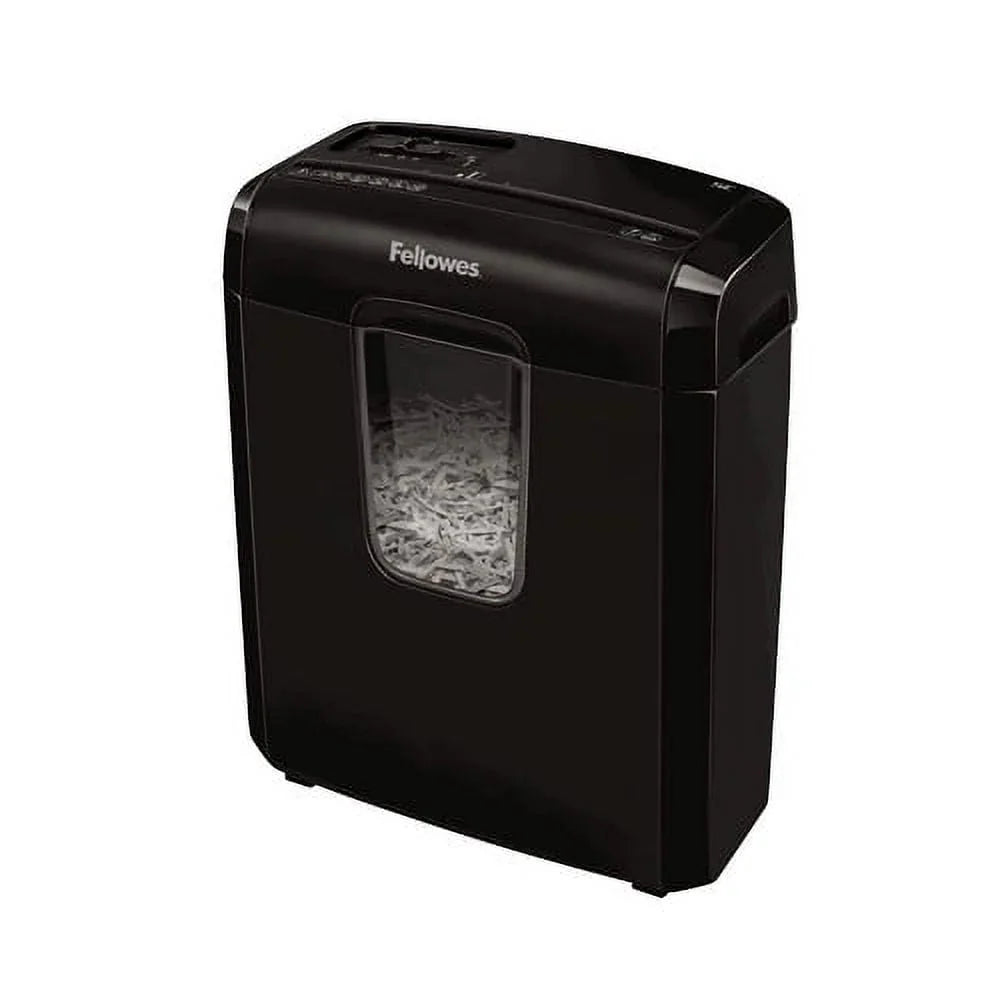 Fellowes Powershred 6C Cross-Cut Shredder - Black