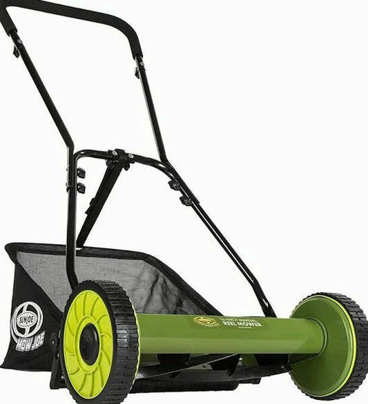 Sun Joe Manual Reel Mower With Grass Catcher, 16 Inch - MJ500M