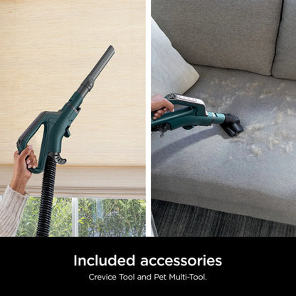 Shark POWERDETECT Upright Vacuum With DuoClean Detect, Black/Teal - AZ4000