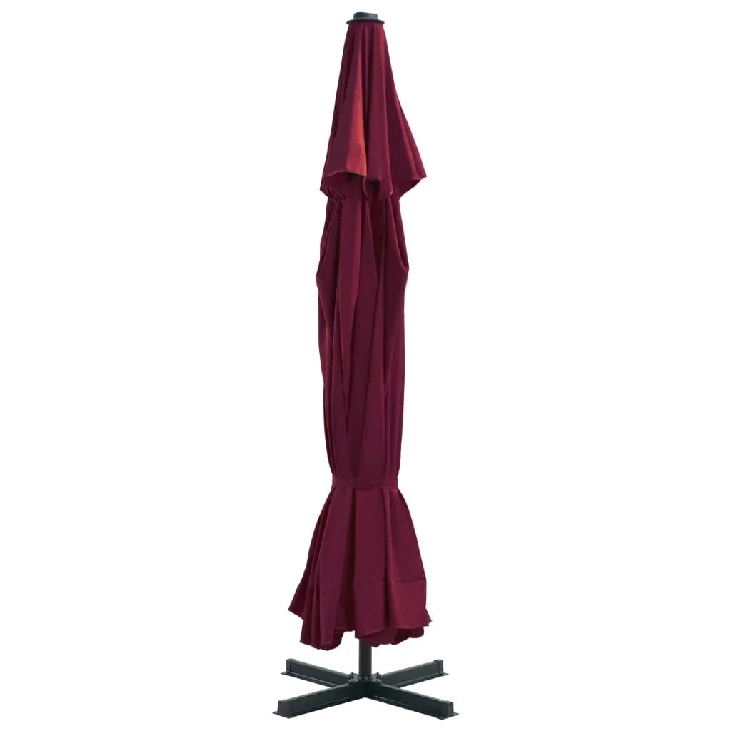 vidaXL Garden Parasol, Azure Blue Polyester With PA Coating, 196.9in x 118.1in