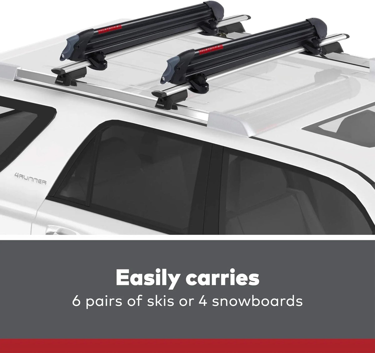 Yakima PowderHound 6 Ski And Snowboard Mount, Black - 8003094