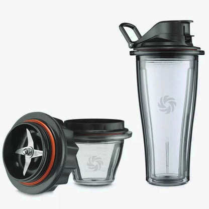 Vitamix Blending Cup & Bowl Starter Kit, 20 oz/8 oz, 5-Piece, Black - Ascent & Venturist Compatible